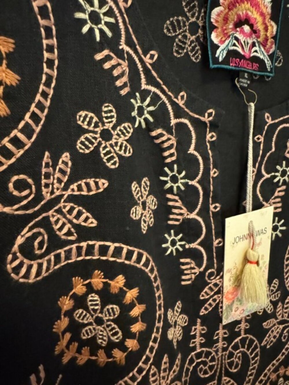 Black Johnny Was Embroidered Dress - Picture 5 of 6